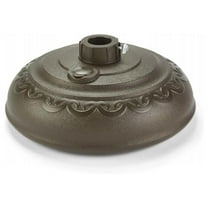 , 00147, Durable Rust Free Molded Resin, Patio Umbrella Base, 30 pounds Holding Force, 14 1/2" D & 6 1/2" H, Bronze 141/2" dia & 61/2 " ht