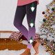 thumbnail image 1 of WILLBEST Leggings de Yoga de Cintura Alta para Mujer, Suaves, Elásticos, con Estampado Navideño Y Bloques de Color, Cómodos Y para Fitness. Mediana, 1 of 4