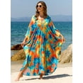 thumbnail image 2 of Caftan dresses for Women Stylish Kaftan Plus Size Beach Cover up Soft Loungewear, 2 of 6