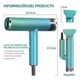 thumbnail image 2 of Secadora De Cabello Profesional Plegable Portátil 1200w Verde, 2 of 5