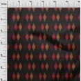 thumbnail image 2 of oneOone Cotton Cambric Fabric Argyle Ikat Fabric Prints By Yard 56 Inch Wide, 2 of 4