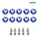thumbnail image 5 of Speravity Juego surtido de arandelas y tornillos para coche de 10 piezas, Kit de arandela decorativa para pernos de vehículo, repuestos para automóviles Accesorios para motos Azul Speravity VI018653-02, 5 of 6