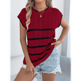 thumbnail image 4 of Sleeveless Sweater Vest Summer Sweater for Women Crewneck Sleeveless Clothes 2025 Trendy Casual Knit Tops Claret M, 4 of 5