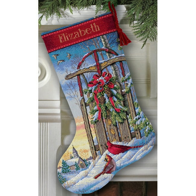 Dimensions Gold Collection Christmas Village Ornaments Counted Cross St-5/" Long