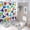 Mk-7, variant on 4Pcs Kawaii Waterproof Shower Curtain Sets with Non-Slip Rug, Toilet Lid Cover, Bath Mat, Cute Classics Cartoon Bathroom Accessories with 12 Hooks for Bathroom Decor 72 x 72 Inch, onesize