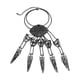 thumbnail image 3 of Exagere l clavo de cinco dedos, la mano de moda de  de la joyería Negro Fernando pulsera, 3 of 8