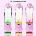 thumbnail image 2 of Total Chef Cordless Portable Blender 20 oz, USB Rechargeable, Lilac, 2 of 5