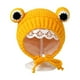 thumbnail image 1 of TQEHS Gorro cálido para bebé, bonito gorro con forma de rana y doble bola, gorro cálido para niños pequeños con protección para las orejas Win T4Y8, 1 of 6