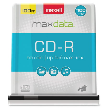 Maxell, MAX648200, Branded Surface CD-R Discs Spindle,