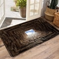 thumbnail image 4 of Bathroom Floor Mat 50 cm x 80 cm Visual Crystal Velvet Non Slip Water Absorbent Polyester Entryway Foot Mat, 4 of 6