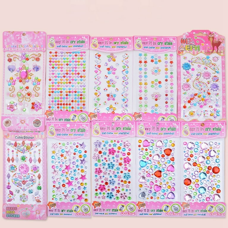 Incraftables Rhinestone Stickers 1150pcs. Self-Adhesive Bling Sticker Gems  for Crafts 3 - 15mm
