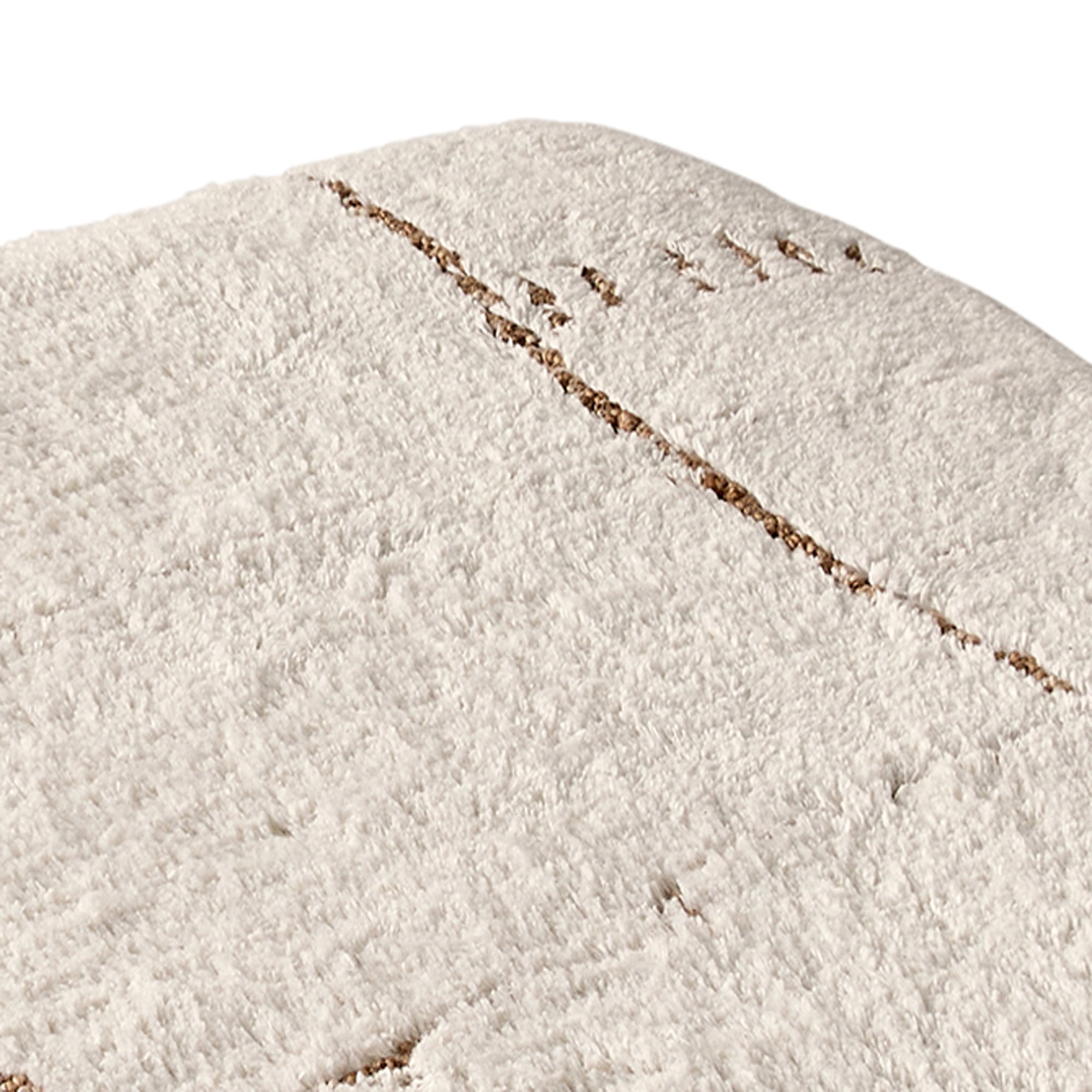 Dharra Organic Linework Decorative Floor Cushion Cover, 24" x 24"