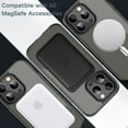 thumbnail image 4 of JETech Magnetic Case for iPhone 13 Pro Max 6.7-Inch Compatible with MagSafe Wireless Charging, Shockproof Phone Bumper Cover, Anti-Scratch Clear Back (Black), 4 of 7