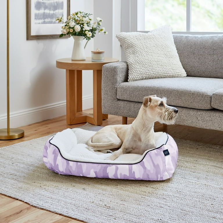 Gap Camo Cuddler Pet Bed Recycled Polyester Cover with Sherpa