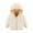 Beige, variant on QUYUON Toddler Girl Fleece Jacket Winter Long Sleeve Puffer Jacket Toddler Baby Boys Girls Fall Winter Cotton Padded Jacket with Velvet Lining Hooded Zipper Jacket Coat Pink 5T-6T