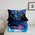 thumbnail image 5 of Erosebridal Marine Theme Seahorse Comforter Sets,Ocean Animal Comforters & Duvets,Sealife Decor,Reversible,Breathable,2pcs, 5 of 7