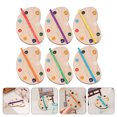 thumbnail image 3 of 6PCS Mini Drawing Color Pallet 1/12 Ratio Doll House Simulated Paint Tray Models, 3 of 7