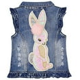 thumbnail image 2 of Yao Veste en Jean à Sequins pour Filles 1-8 Ans (Lapin, 3-4 Ans), 2 of 4