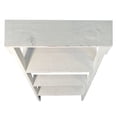 thumbnail image 4 of The Urban Port 27 Inch Wooden Ladder Bookshelf, 4 Tier Open Shelving, Weathered White, 4 of 5