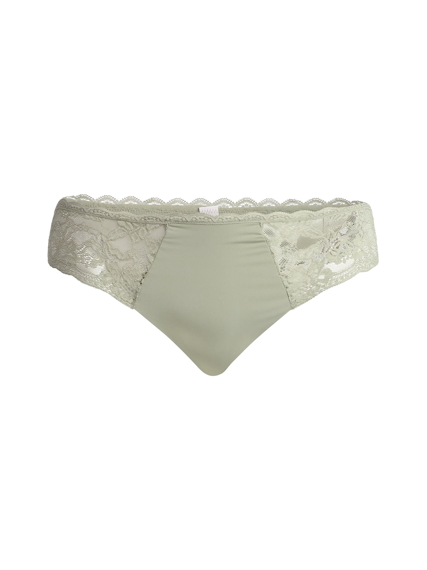 Joyspun Women's Microfiber and Lace Hipster Panties, 3-Pack, Sizes XS-3XL