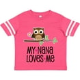 thumbnail image 3 of Inktastic My Nana Loves Me Owl Girls Toddler T-Shirt, 3 of 5
