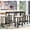 1#: Beige, variant on 5 Pieces Dining Table Set Modern Style Wooden Kitchen Table and 4 Chairs with Metal Legs, Beige
