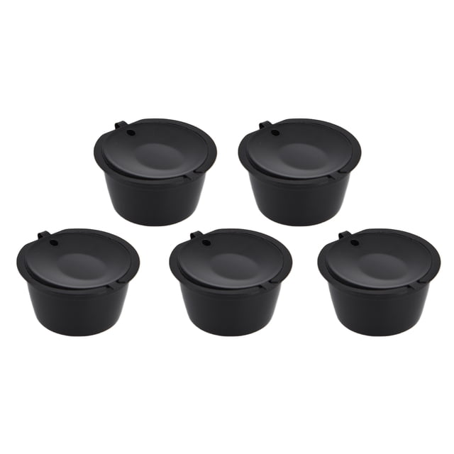 Coffee Filter Cup, Stainless Steel Filter Easy To Use Recyclable Reusable Coffee With Measuring Spoon For Coffee Machine For Home For Cafe Black
