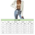thumbnail image 5 of Women's Open-Front Cropped Knit Cardigan, Long Sleeve Lightweight Sweater, 5 of 5
