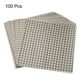 thumbnail image 3 of Uxcell 100 piezas de hojas de papel encerado cuadradas a cuadros 9.84" x 9.84" para papel de hornear sándwich, marrón, 3 of 7