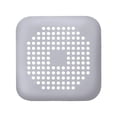 thumbnail image 3 of 2 PackHair Catcher," Square Hair Drain Cover for Shower Silicone Hair Stopper with Suction Cup,Easy to Install Suit for Bathroom,Bathtub,Kitchen,White Gray, 3 of 9