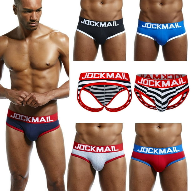 Symoid Mens Briefs Cotton Breathable Open Back Panties Clearance in