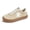 Beige, variant on LUCKY STEP Womens Fashion Star Sneakers Wide Toe Lace Up Casual Shoes,Beige