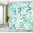 thumbnail image 4 of Ambesonne Modern Shower Curtain, Contemporary Pattern Sketch, 69"Wx84"L, Jade Green, 4 of 4