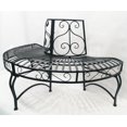 thumbnail image 3 of BLACK SEMI-CIRCLE TREE-WRAP BENCH, 3 of 4