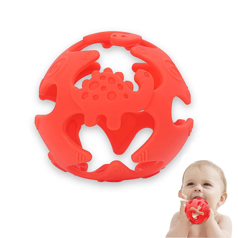 Silicone Baby Teething Toys BPA Free Puzzle Sensory Teether Toy Baby Teether Dinosaur Shape,Dinosaur Baby Toys 