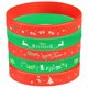 thumbnail image 1 of Embossed Silicone Wristband Christmas Party Bracelets Adjustable Size Easy to Wear 5Pcs, 1 of 5