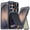 Black, variant on Rugged Shield Case for Galaxy S26 Ultra, 12FT Military Drop Protection Slide Camera Cover RFID Blocking & Kickstand Wallet Case with Cards Slots, Purple