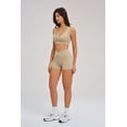 thumbnail image 3 of PISONIC Workout Sets for Women 2 Piece Yoga Sports Bra High Waist Booty Lifting Shorts Gym Yoga Outfit, 3 of 8