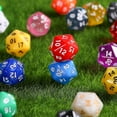 thumbnail image 4 of 25 Piece Polyhedral Dice Set With Black Bag For Dnd Rpg Mtg And Other Table Games With Random Multicoloured As, 4 of 4