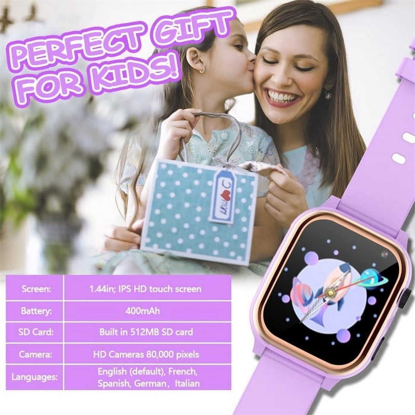 Kids Smart Watches Kids Waterproof Smart Watch Smart Watch for Kids Touchscreen Kids Watches with Video Alarm Camera Music Flashlight Calculator Learning Toys for Girls Boys 3-15 Years Old Birthday