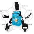 thumbnail image 5 of HELLHERO Daisies Hummingbirds Double-layer Shoulder Bag 4.33"x1.97"x7.09" for Unisex Polyester, 5 of 7
