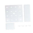 thumbnail image 4 of Estante de pared para mesita de noche, adhesivo, fuerte capacidad de carga, espacio de almacenamiento adicional para dormitorio, baño, cocina, color blanco, 4 of 12