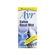 Ayr Saline Nasal Mist, Moisturizes & Soothes Dry Stuffy Noses, Helps Relieve Symptoms of Colds, Flu, Allergies, and Dry Nasal Passages 1.69 fl oz