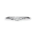thumbnail image 2 of IGI Certified 0.10 Carat (ctw) Marquise Lab Grown Diamond Solitaire Stackable Engagement Promise Rings For Women In 18K Solid White Gold | F-G, VS-SI Quality 1/10 Ctw Ring Size-4, 2 of 6