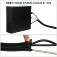 thumbnail image 6 of Uxcell 25 Ft - 1/2 in Expandable Braided Cable Sleeving, PET Split Sleeving Cable Management, Black, 6 of 6