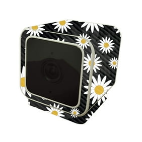 Carbon Fiber Skin Decal Wrap Compatible With Wyze Cam V3 Sticker Design Daisies