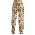 thumbnail image 7 of Trgacdwlo Halloween Fleece Pj Pants Women Pumpkin Funny Graphic Pajama Pants Fuzzy Fall Winter Warm Womens Lounge Pants, 7 of 7