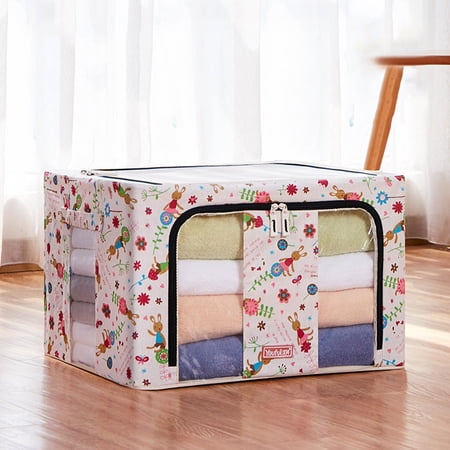 PhoneSoap Foldable Storage Box Large-capacity Rectangular Organization Linen Fabric Multicolor1