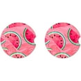 thumbnail image 2 of SPEKSEE Watermelon Print Ceramic Car Interior Coasters 2 Pack, Anti Slip 2.56 Inch Absorbent Cup Mat Interior Accessories Fit for Most Cars, 2 of 7