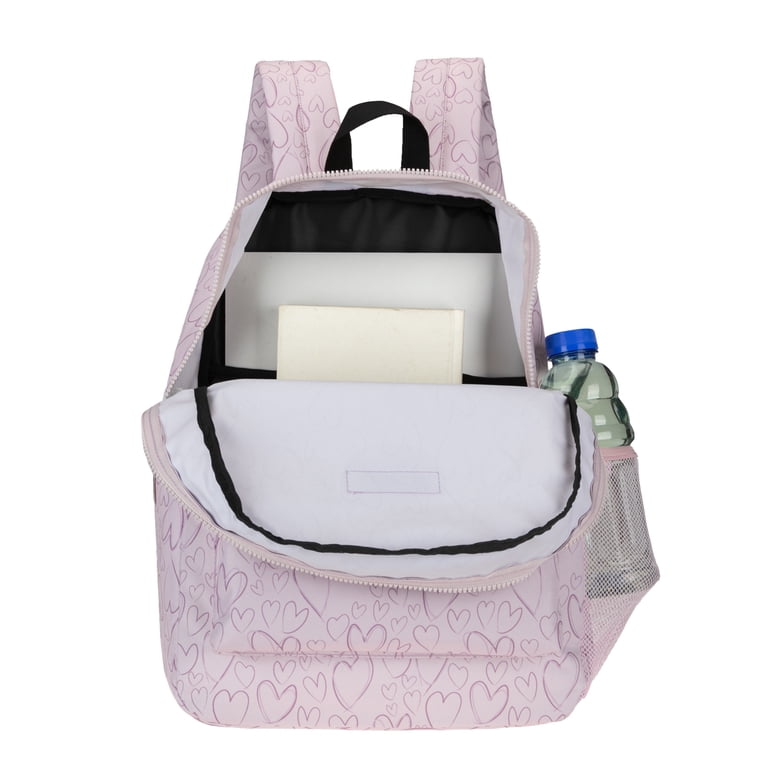 Aeropostale Backpack for School, College, and Travel Water Resistant Bookbag Lilac Heart Aeropostale Backpack for School, College, and Travel Water Resistant Bookbag Lilac Heart